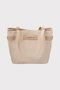 Zoozie Bags Bolsa de Hombro Beige Cuero PU L:36cm A:13cm Al:25cm